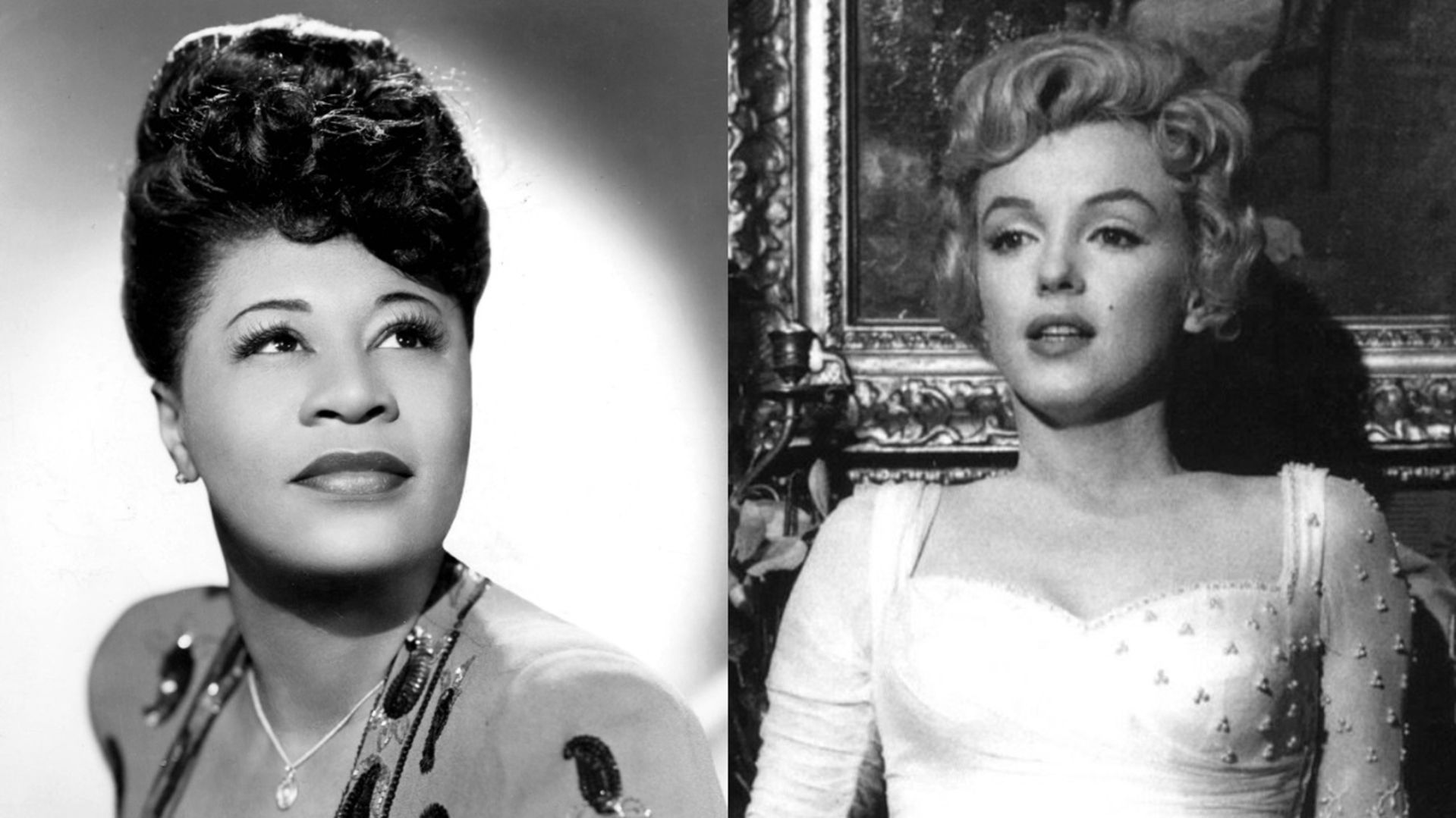 Ella Fitzgerald and Marilyn Monroe